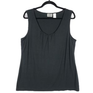 Chico's Black Stretchable Tank Top Size 2